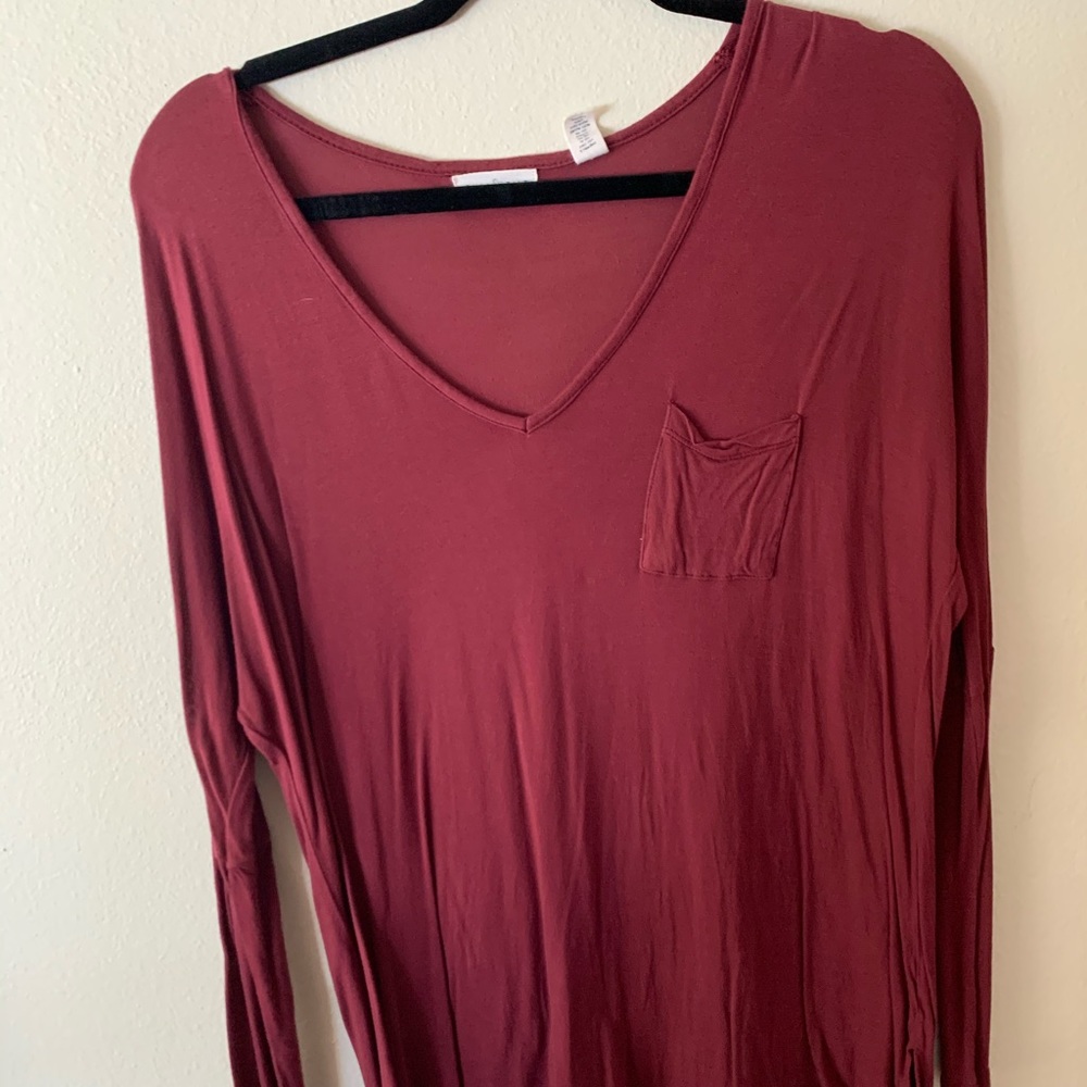 Maroon long sleeve